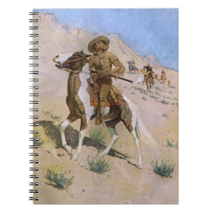 Vintage Military Cowboys, Der Scout von Remington Notizblock