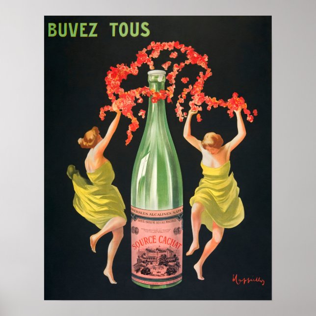 Vintage Mineral Water Ad by Leonetto Cappiello Poster (Vorne)