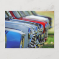 Vintage Mini Cooper Autos Postkarte