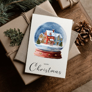 Vintage Minimalist Frohe Weihnachten Globus