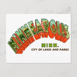 Vintage Minneapolis Postkarte
