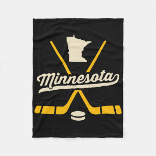 Vintage Minnesota Eishockeyschläger Sportteam Fa Fleecedecke