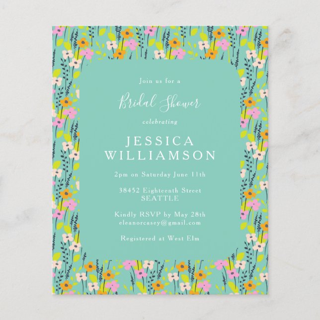 Vintage Minze Blumenzwiebelladen (Vorderseite)