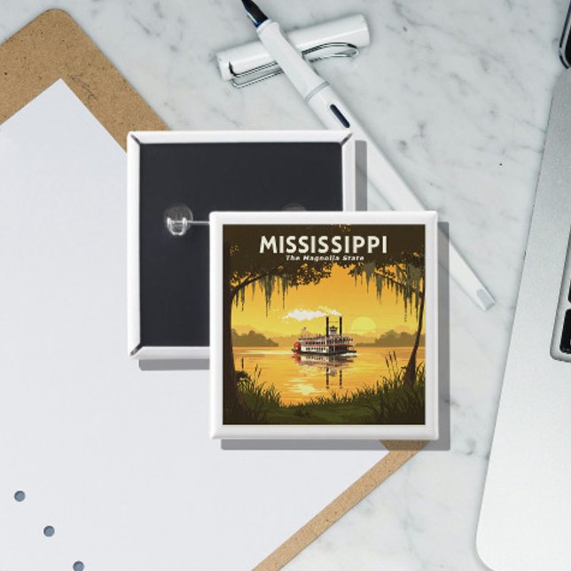 Vintage Mississippi Button (Von Creator hochgeladen)