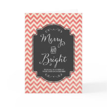 Vintage Mitarbeiterin Merry & Bright Weihnachtskar