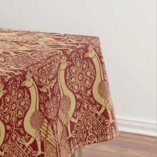 Vintage Mittelalterliche Greifmuster Tischdecke