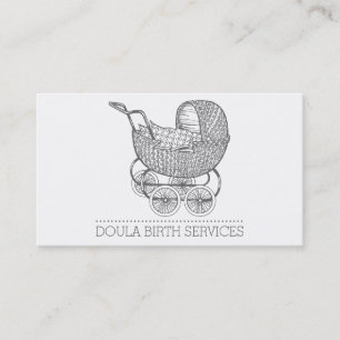 Vintage Mitternfrau oder Doula Telefonnummerkarte