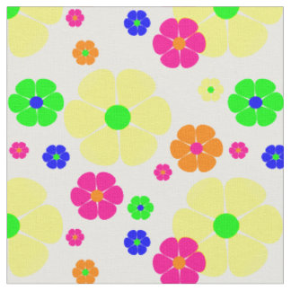 vintage mod Blumen groovy Stoff