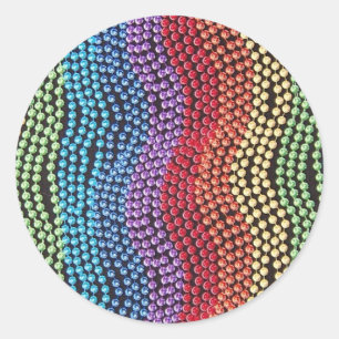Vintage Mode 1960 Pop-Beads Aufkleber