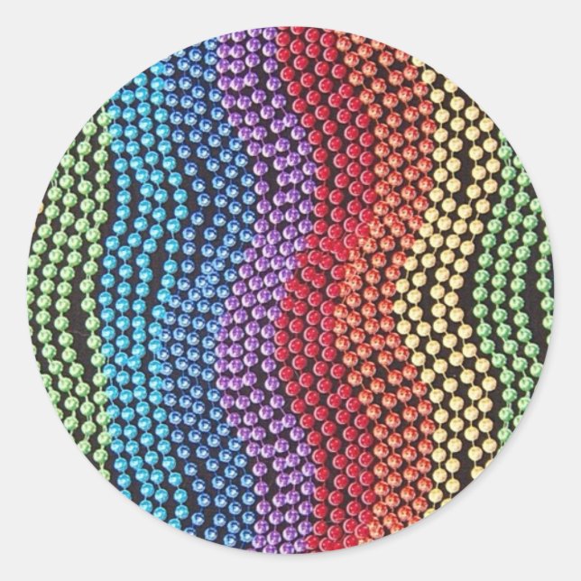Vintage Mode 1960 Pop-Beads Aufkleber (Vorderseite)