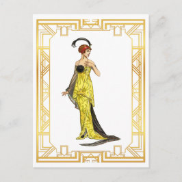 Vintage Mode Anfang der 1900er Jahre Hollywood Gow Postkarte