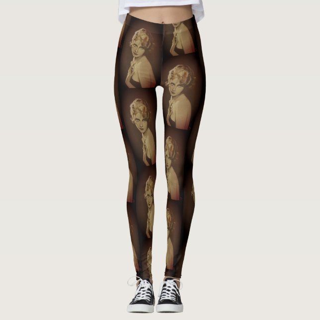 Vintage Mode Ladys Leggings (Vorderseite)