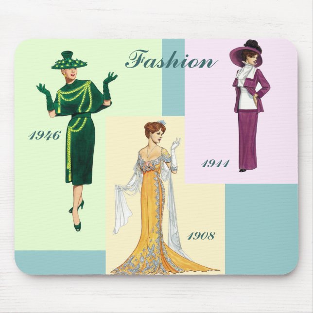 Vintage-Mode-Mauspad Mousepad (Vorne)