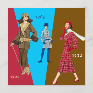 Vintage Mode-Show-Einladung Einladung