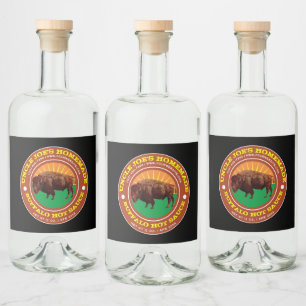 Vintage Modèle Étiquette à la sauce chaude Buffalo