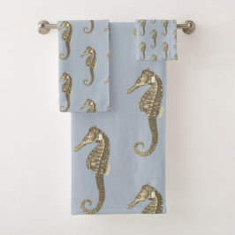 Vintage moderne Brown or Seahorse Soft Blue