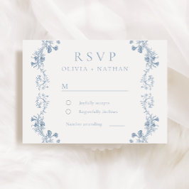 Vintage Moderne Elegance Blumenzwiebeln RSVP Karte