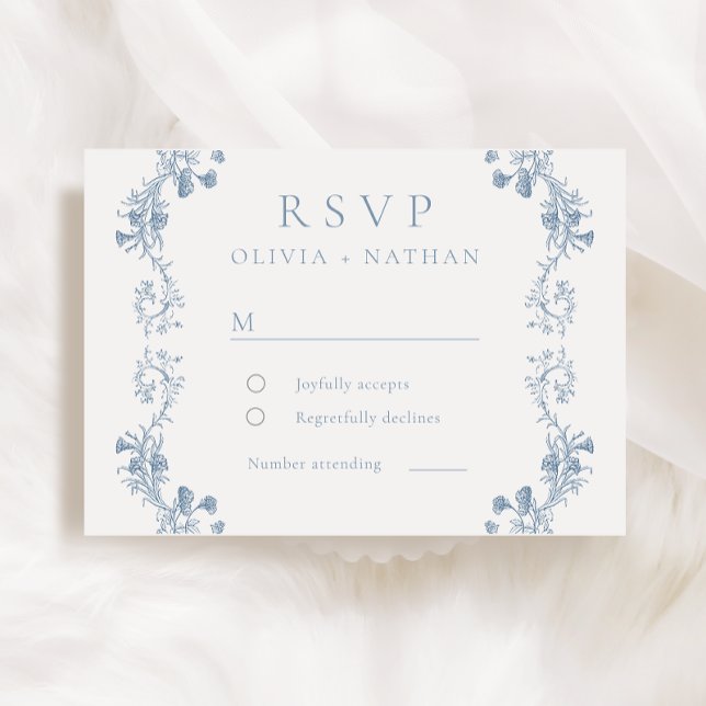 Vintage Moderne Elegance Blumenzwiebeln RSVP Karte (Von Creator hochgeladen)
