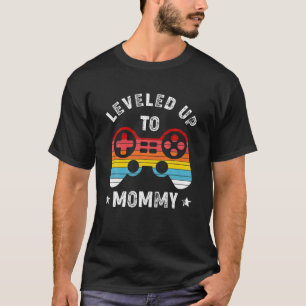 Vintage Mommy Gamer Pregnancy Ankündigung Stufe U T-Shirt