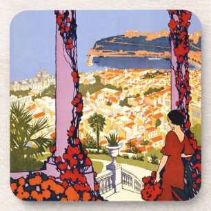 Vintage Monaco Monte Carlo dessous de verre en pla