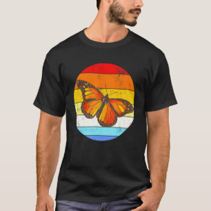 Vintage Monarchs Schmetterling Retro Raupe T-Shirt