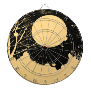 Vintage Mondnacht 3 Dartscheibe