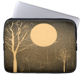 Vintage Mondnacht 4 Laptopschutzhülle