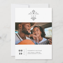 Vintage Monogram | Photo Save the Date