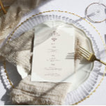 Vintage Monogram | Wedding Menu Menükarte<br><div class="desc">Beautiful menu cards to compliment your table settings at your wedding or next dinner party. Vintage monogram wedding collection. Can be customized to any color combo. Less can be more. This is the inspiration behind this modern, minimalist collection. Featuring trendy fonts and layouts in minimal modern styling. Don’t get it...</div>