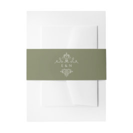 Vintage Monogram | Wedding Monogram Einladungsbanderole
