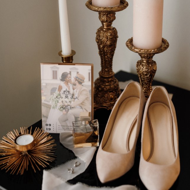 Vintage Monogramm | FOTO SAVE THE DATE (Von Creator hochgeladen)