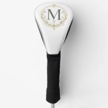 vintage Monogramm Golf-Schlagholzabdeckung