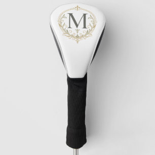 vintage Monogramm Golf-Schlagholzabdeckung Golf Headcover