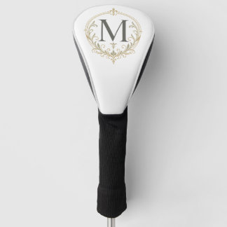 vintage Monogramm Golf-Schlagholzabdeckung Golf Headcover