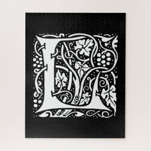 Vintage Monogramm L Art Nouveau 