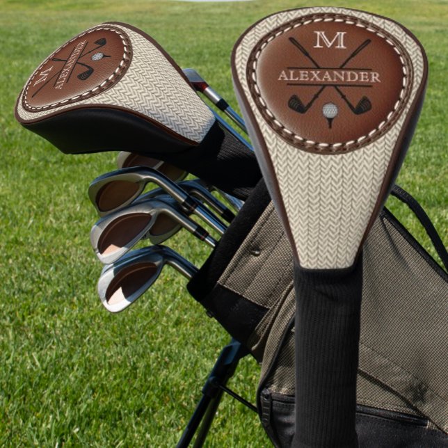Vintage-Monogramm-Name- Logo  Golf Headcover (Von Creator hochgeladen)