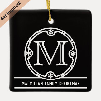 Vintage Monogramm Nr. 2 Keramikornament