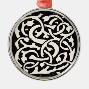 Vintage Monogramm S Art Nouveau Buchstabe Silbernes Ornament