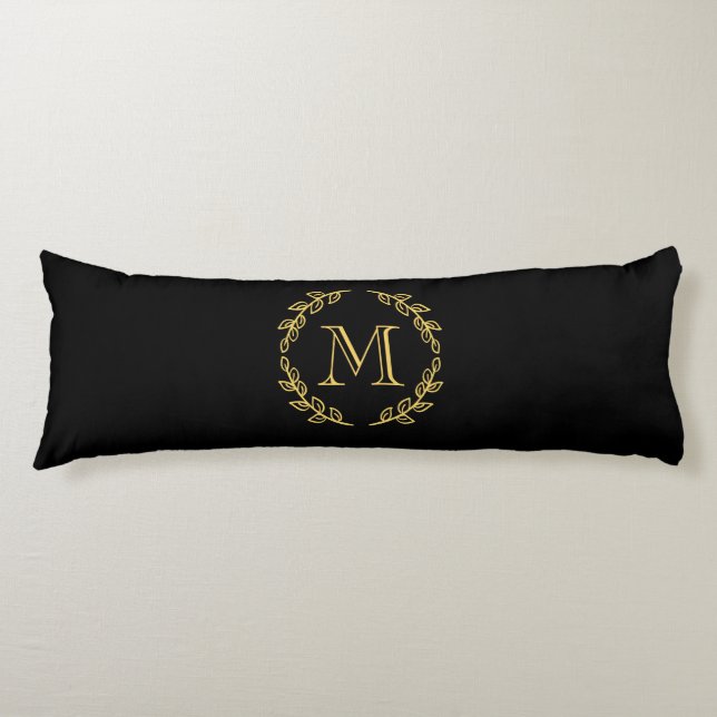 Vintage Monogramm Seitenschläferkissen (Vorderseite)