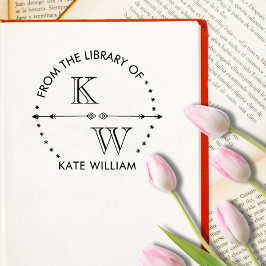 Vintage Monogramm-Selbstfärbung Permastempel