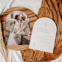 Vintage Monogramm | Verzierte Einladung von Boho z