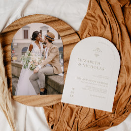 Vintage Monogramm | Verzierte Einladung von Boho z