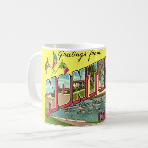 Vintage Monterey CA Salutation Mug