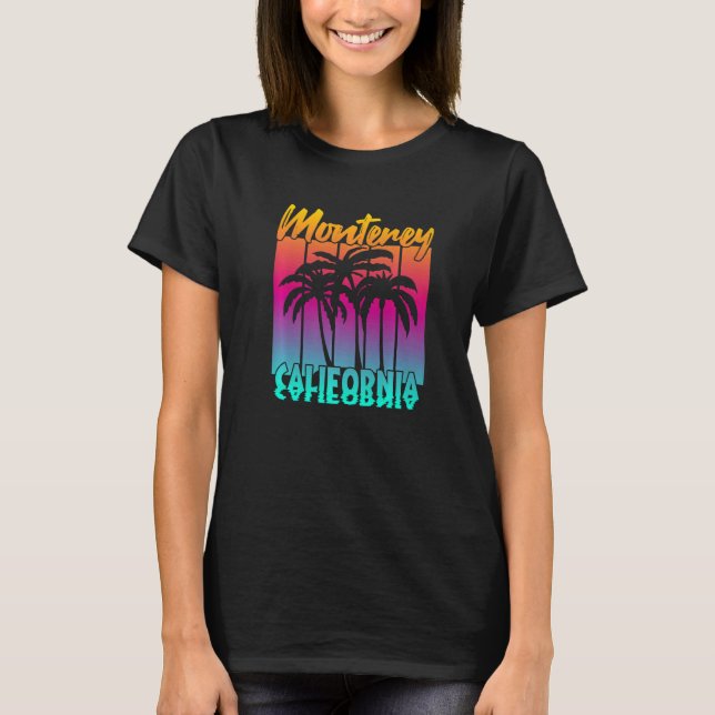 Vintage Monterey California   T-Shirt (Vorderseite)