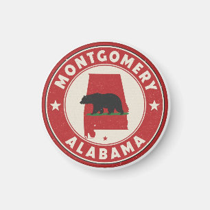 Vintage Montgomery, Alabama Geschenke Magnet
