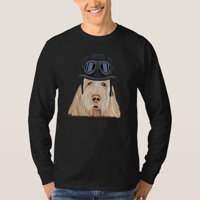 Vintage Motorcycle Helmet Spinoni Italiani T-Shirt (Vorderseite)