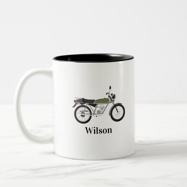 Vintage Motorcycle Mug  (Gauche)