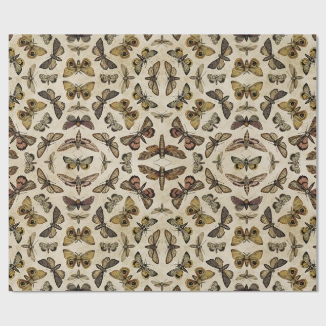 Vintage Motordruckpapier Geschenkpapier (Flach)