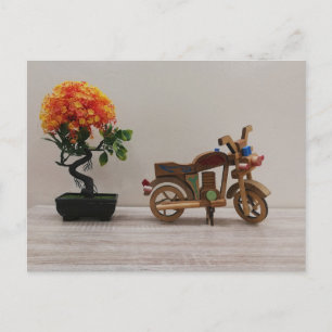 Vintage-Motorrad 🏍️ Feiertagspostkarte