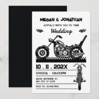 Vintage Motorrad-Hochzeit